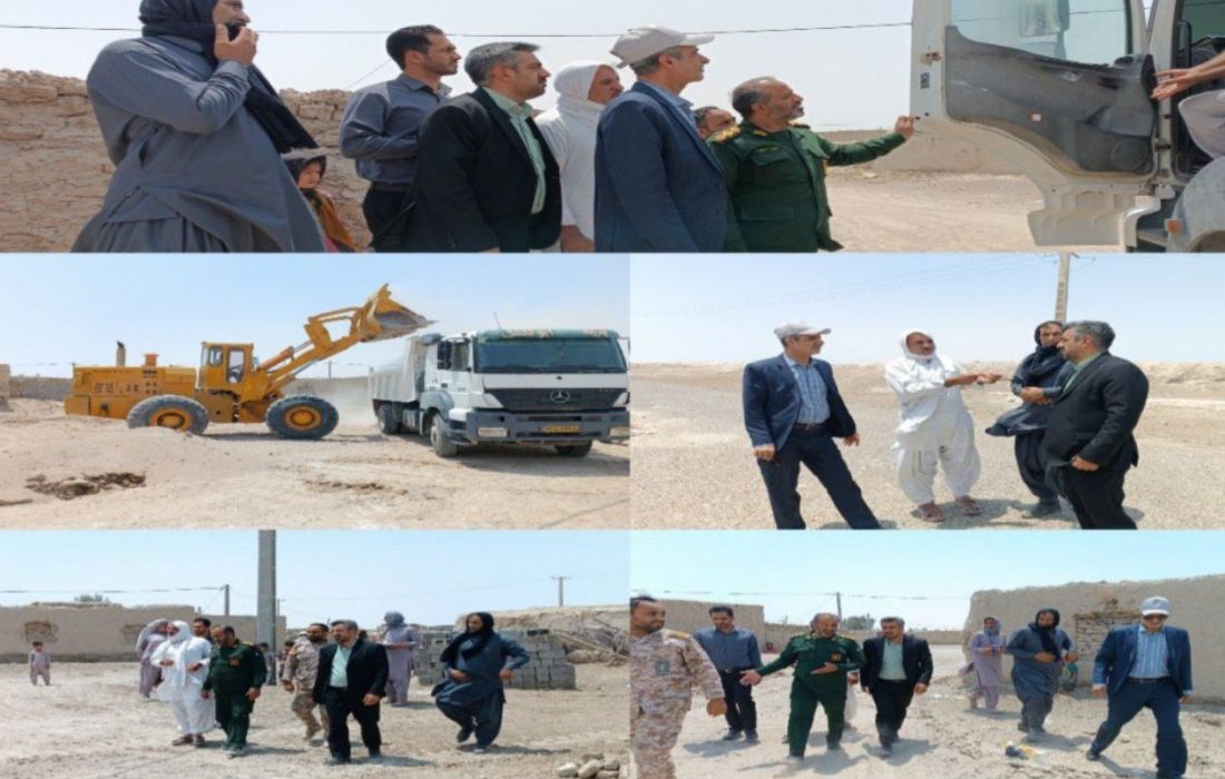 بازدید از روند جمعآوری ماسهبادیهای روستای گمشاد