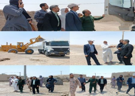 بازدید  از روند جمع‌آوری ماسه‌بادی‌های روستای گمشاد