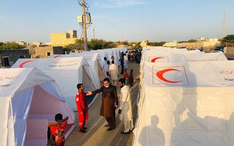 امدادرسانی هلال احمر به آسیبدیدگان سیلاب