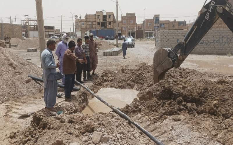 رفع تنش آبی نواحی شرقی و شمالی زهک