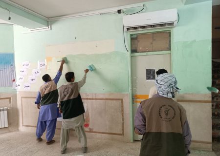 رنگ و روح تازه در مدارس هیرمند