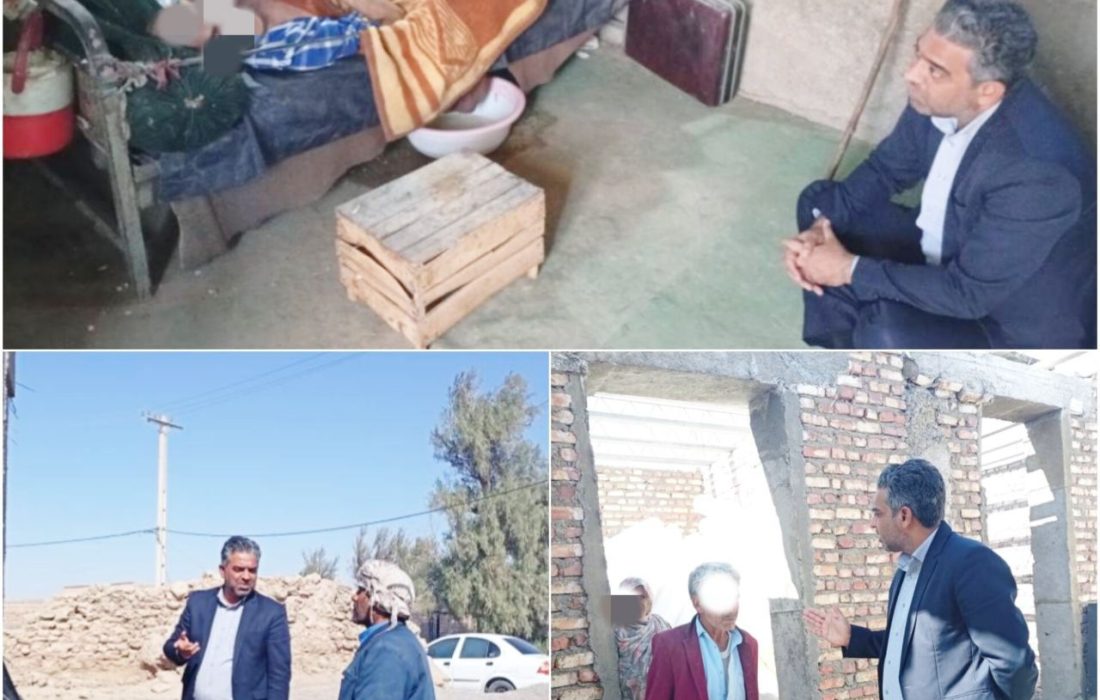 بازدید رئیس اداره بهزیستی هیرمند از وضعیت معلولین