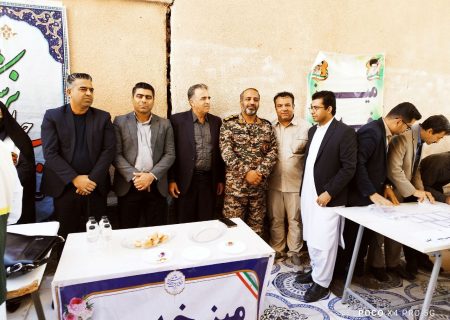 برپایی ایستگاه سلامت  توسط واحد جمعیت هلال احمر هیرمند