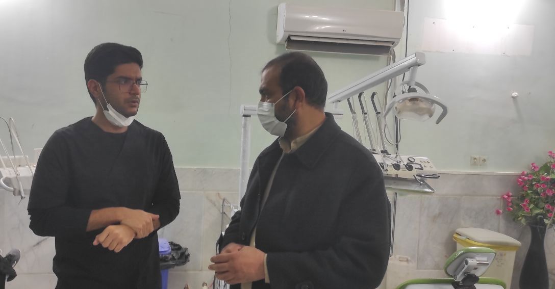 بازدید مدیرشبکه بهداشت و درمان هیرمند از واحد دندانپزشکی