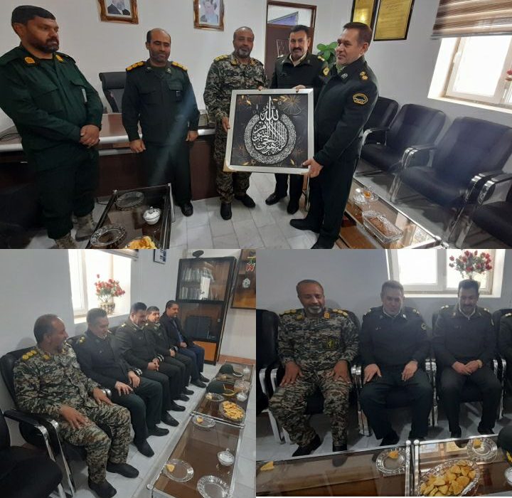 دیدار فرمانده انتظامی هیرمند با فرمانده سپاه شهرستان