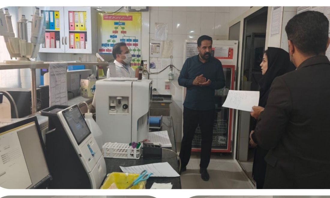 بازدیدرئیس اداره امور آزمایشگاه ها از بیمارستان هیرمند