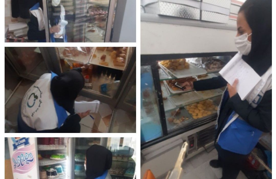 بازدید کارشناسان بهداشت محیط از شیرینی پزی ها و قنادی های هیرمند