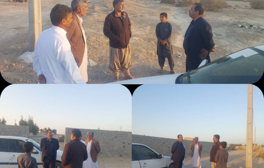بازدید بخشدار مرکزی از روستای خان‌محمد