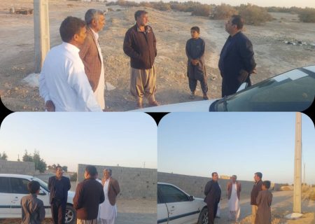 بازدید بخشدار مرکزی از روستای خان‌محمد