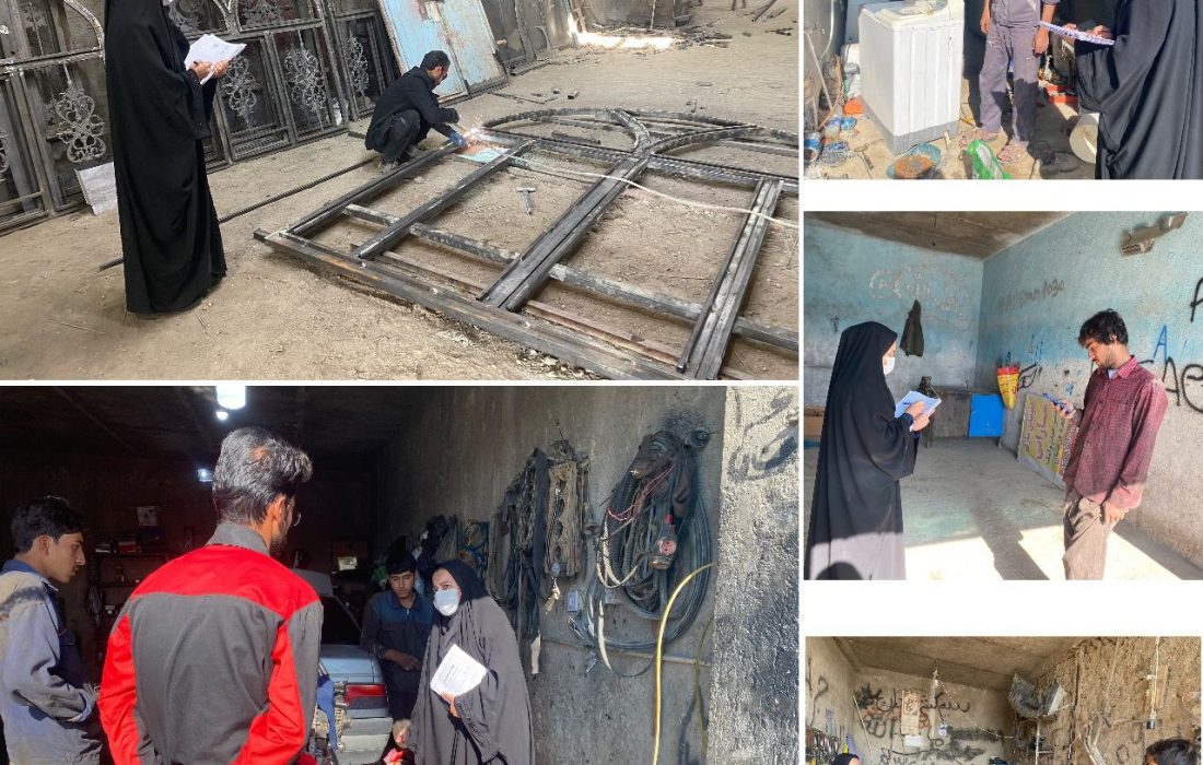 بازدید از واحدهای کارگاهی در شهرستان هیرمند