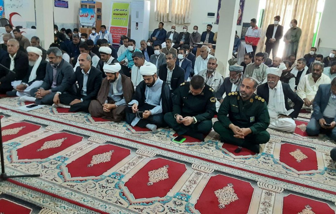 میز خدمت جهادی در شهر قرقری برگزار شد