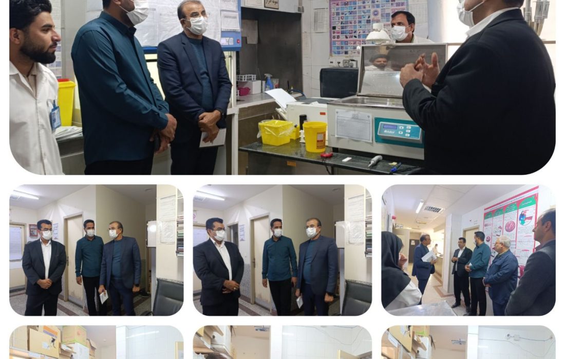 بازدید نماینده استانداری از بیمارستان شهدای هیرمند