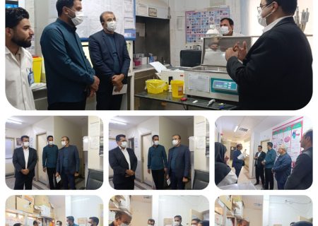 بازدید نماینده استانداری از بیمارستان شهدای هیرمند