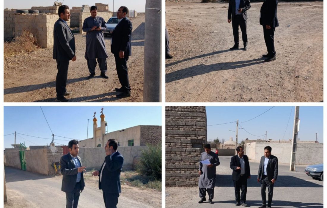 بازدید مشترک بخشدار و مدیر برق از روستاهای بخش مرکزی