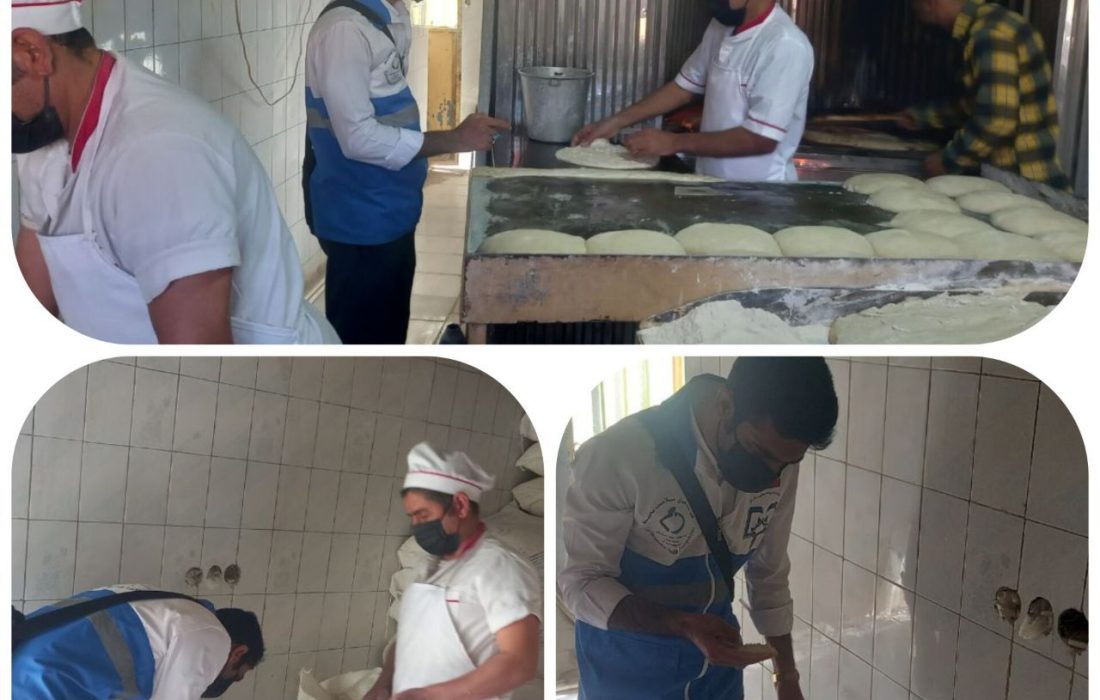 بازدید کارشناسان واحد شبکه بهداشت از نانوایی‌های سطح هیرمند