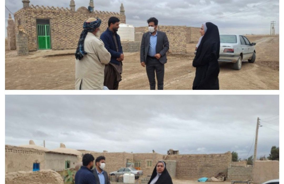 بازدید مشترک مسئولان از روستای عزیزمحمد