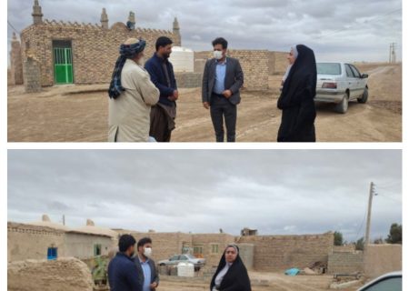 بازدید مشترک مسئولان از روستای عزیزمحمد