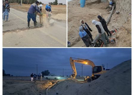 اتمام اجرای خط انتقال آب در هیرمند
