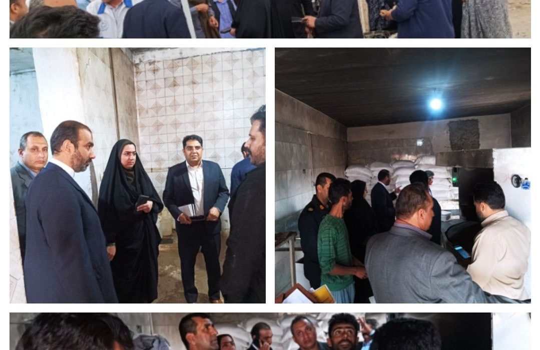 بازدید مسئولان از نانوایی‌های شهر قرقری
