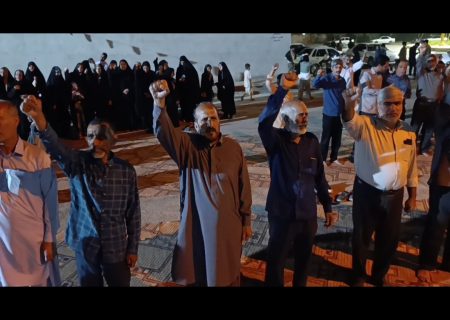 نوای الله اکبر در چهل‌وچهارمین شب میدان داری مردم مرزدار هیرمند