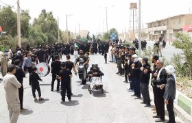 مرزداران هیرمند در ماتم علمدار کربلا