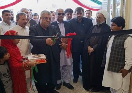 افتتاح مدرسه شهید آیت‌الله خامنه‌ای در ایرانشهر
