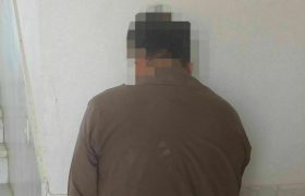 دستبند پلیس بر دستان سارق احشام در هیرمند