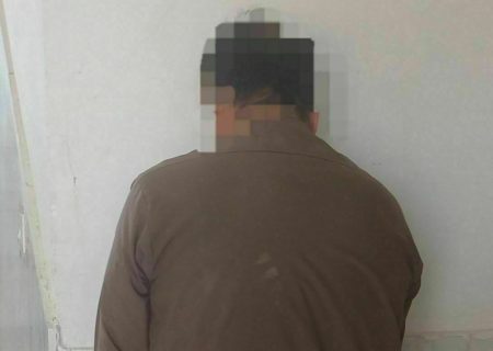 دستبند پلیس بر دستان سارق احشام در هیرمند