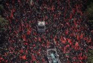 حماسه حضور عزاداران تشییع قائد امت