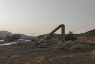 سقوط ۶۵ پایه برق در طوفان ایرانشهر