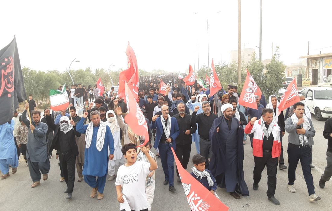 دلدادگان اربعین حسینی هیرمند به میدان آمدند
