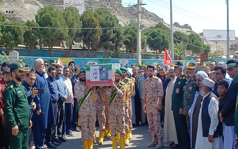 تشییع شهید گرگیج، قاب ماندگار وحدت زاهدان